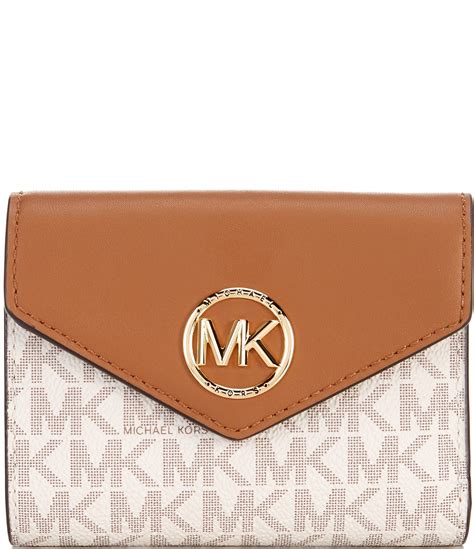 michael kors medium signature logo wallet|Michael Kors large wallet wristlet.